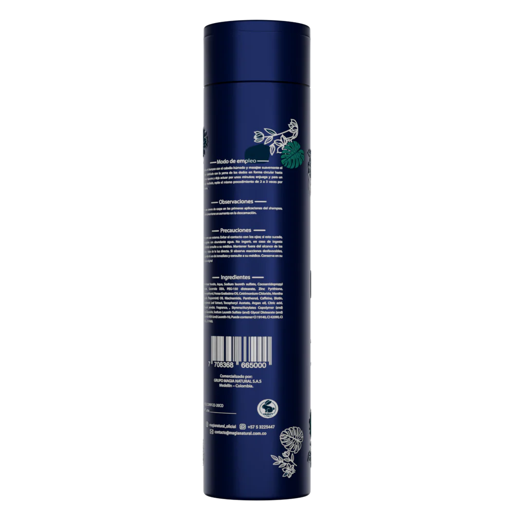 Shampoo Anticaspa y Purificante con Carbón Activado