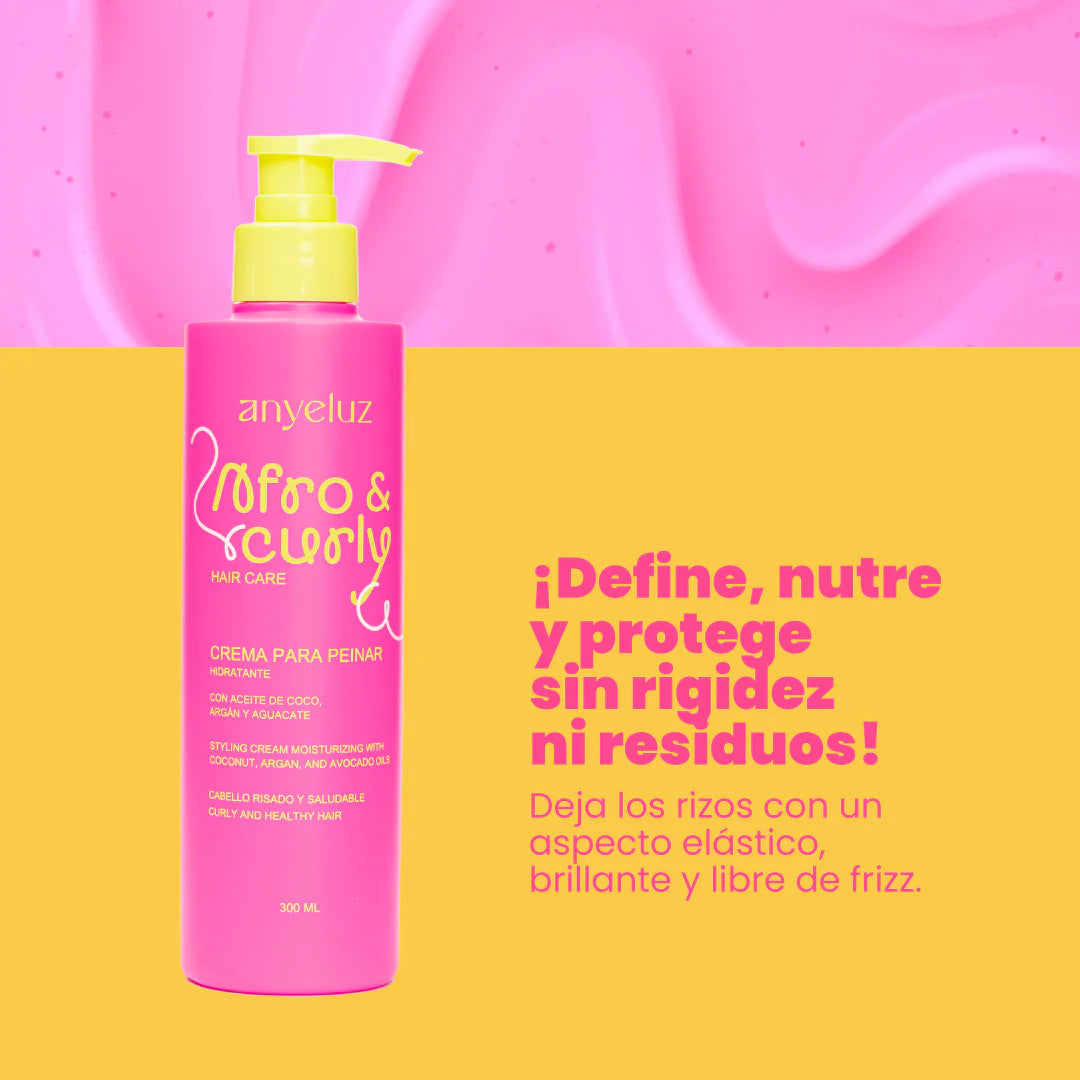 CREMA PARA PEINAR HIDRATANTE AFRO & CURLY