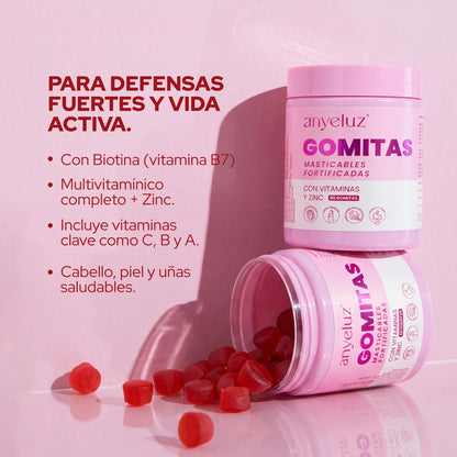 GOMITAS DE BIOTINA FORTIFICADAS