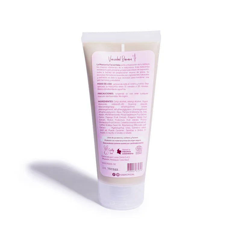 Mascarilla Facial de Banano Kaba 200 mL