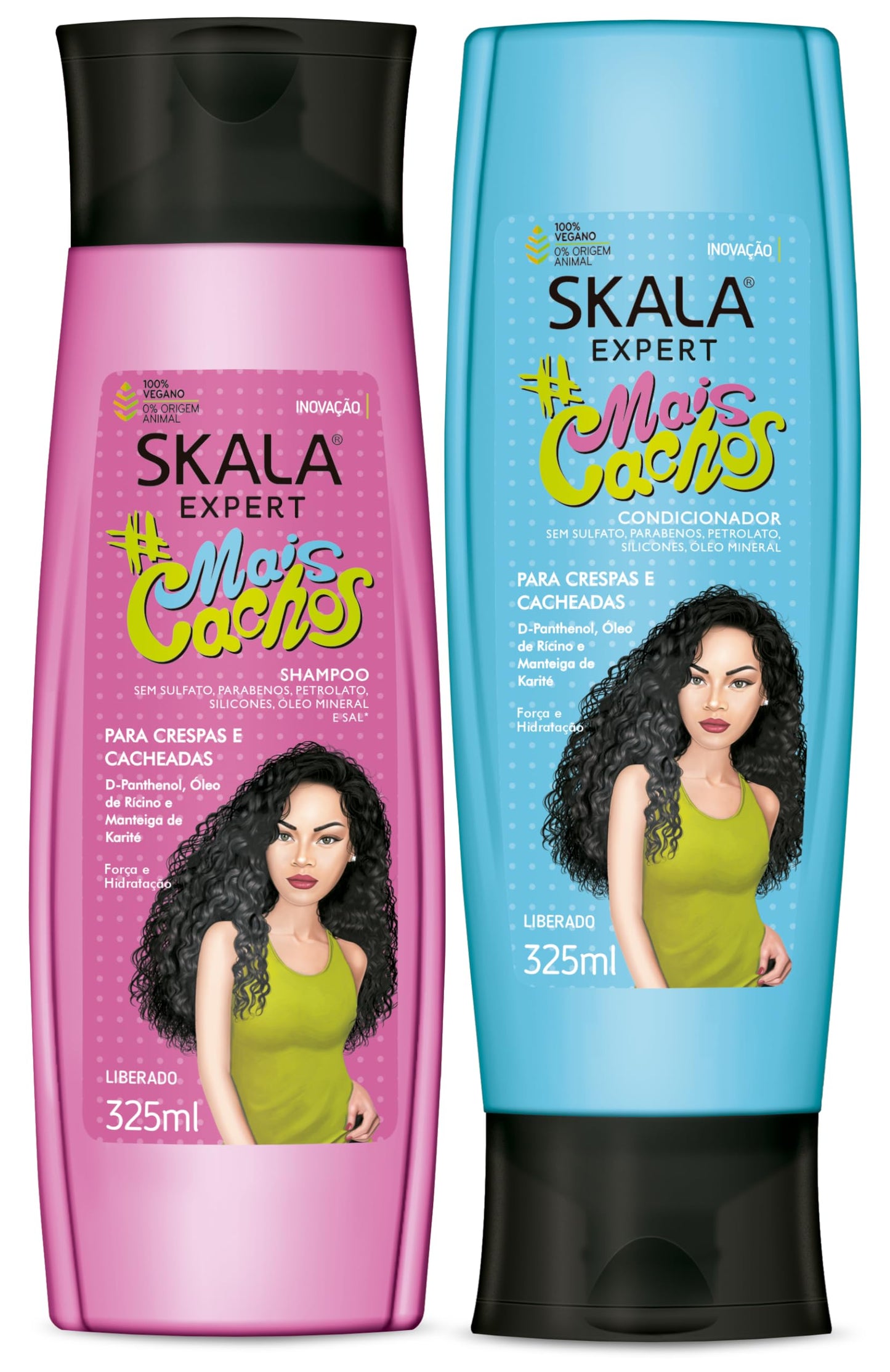 KIT SHAMPOO + ACONDICIONADOR MAIS CACHOS