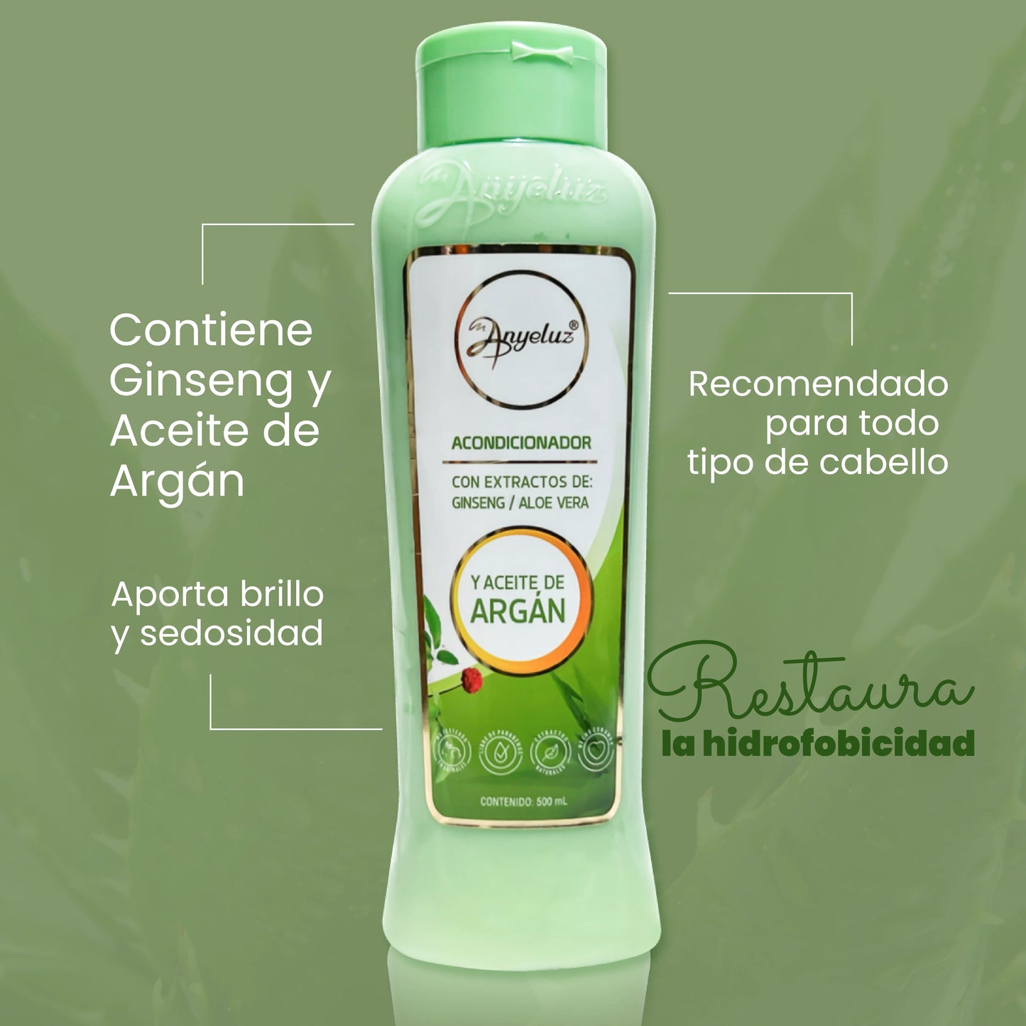 ACONDICIONADOR DE ARGÁN Y ALOE VERA - 100ML