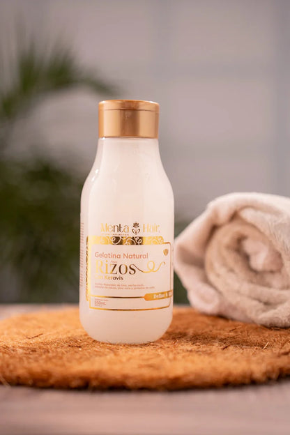 Gelatina Natural Para rizos Con Keravis X 550ml
