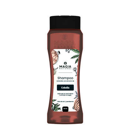 Shampoo Antigrasa y Anticaída con Cebolla y Cannabis