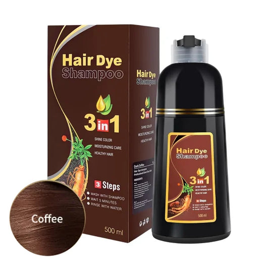 Shampoo Cubre Canas Meidu 3 En 1 Tinte Cabello - Café