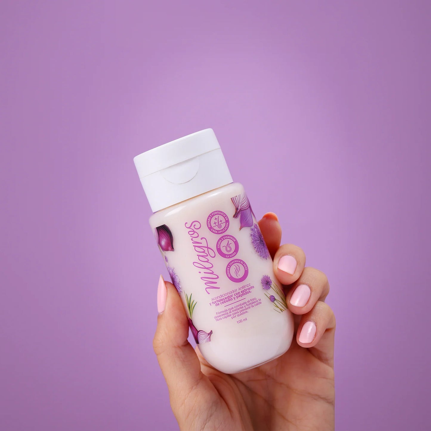 Acondicionador Antifrizz y Fortalecedor Con Extracto de Cebolla y Péptidos Mini