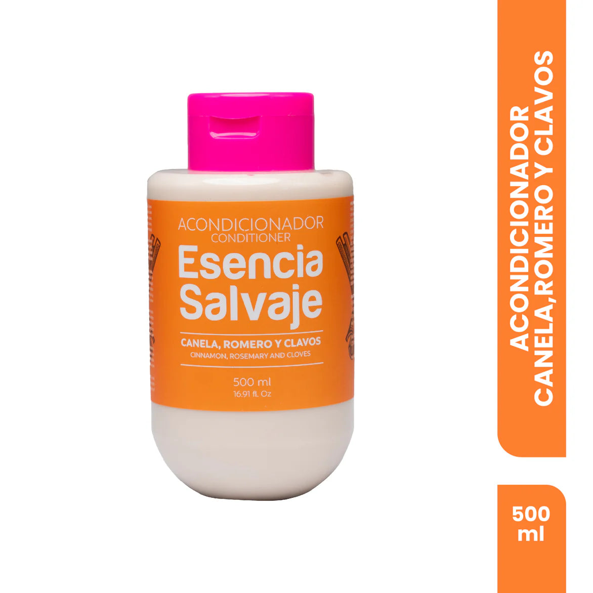 ACONDICIONADOR ESENCIA SALVAJE CANELA, ROMERO Y CLAVOS 500 ML