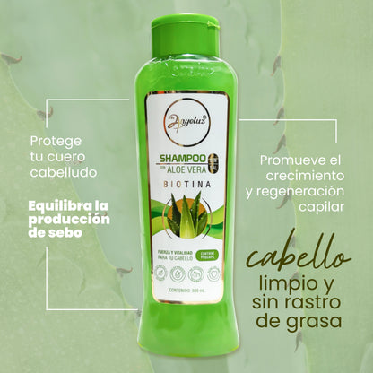 SHAMPOO CON ALOE VERA ANYELUZ