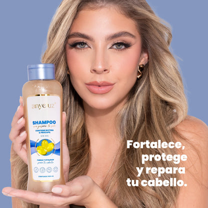 SHAMPOO CON GUSANO DE SEDA ANYELUZ