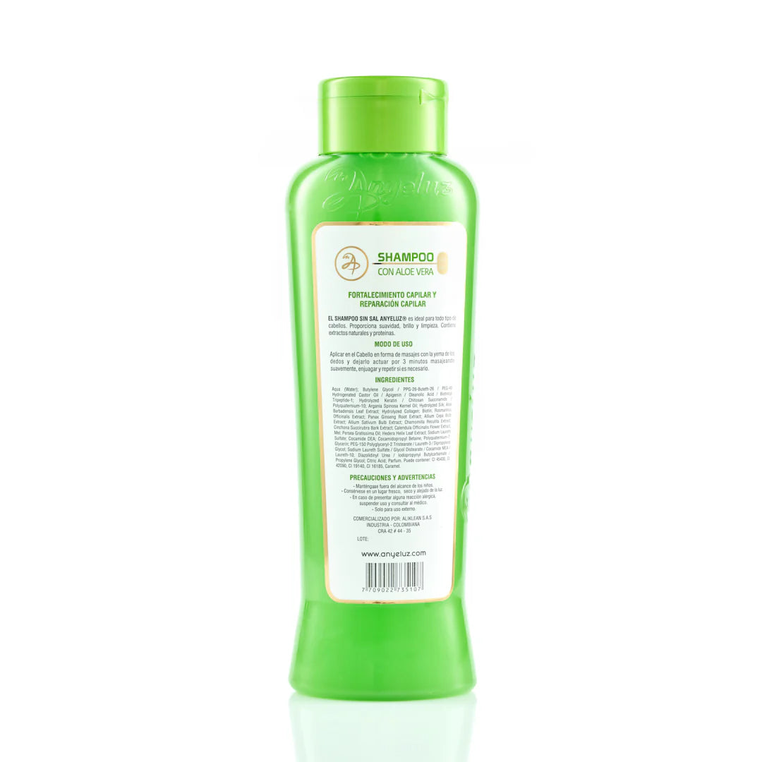 SHAMPOO CON ALOE VERA ANYELUZ