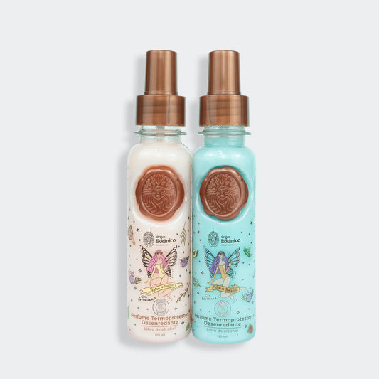 Dúo perfume termoprotector desenredante