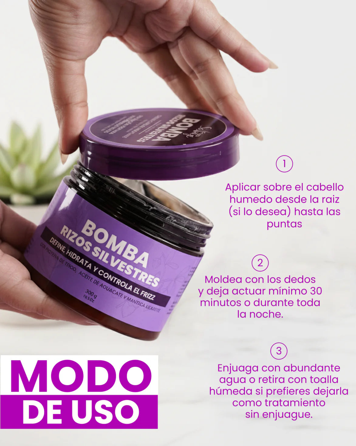 Bomba Rizos Silvestres Fruto Salvaje 300 GR