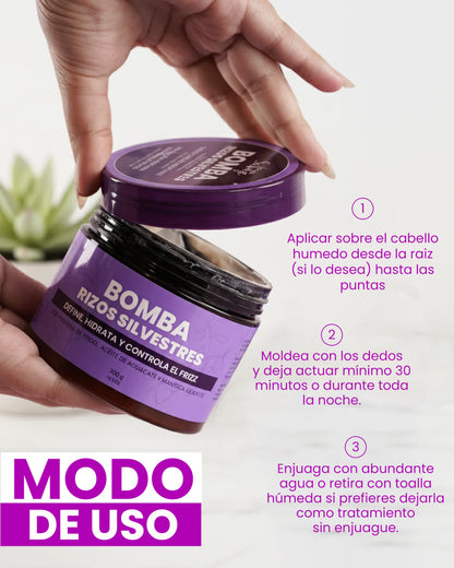 Bomba Rizos Silvestres Fruto Salvaje 300 GR