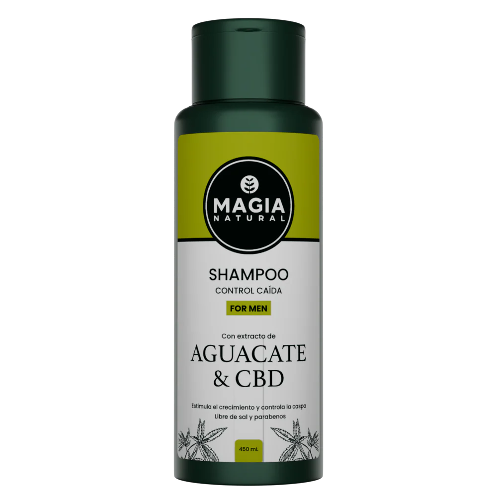 Shampoo Anticaída para Hombre con Aguacate y CBD