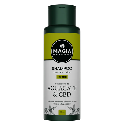 Shampoo Anticaída para Hombre con Aguacate y CBD