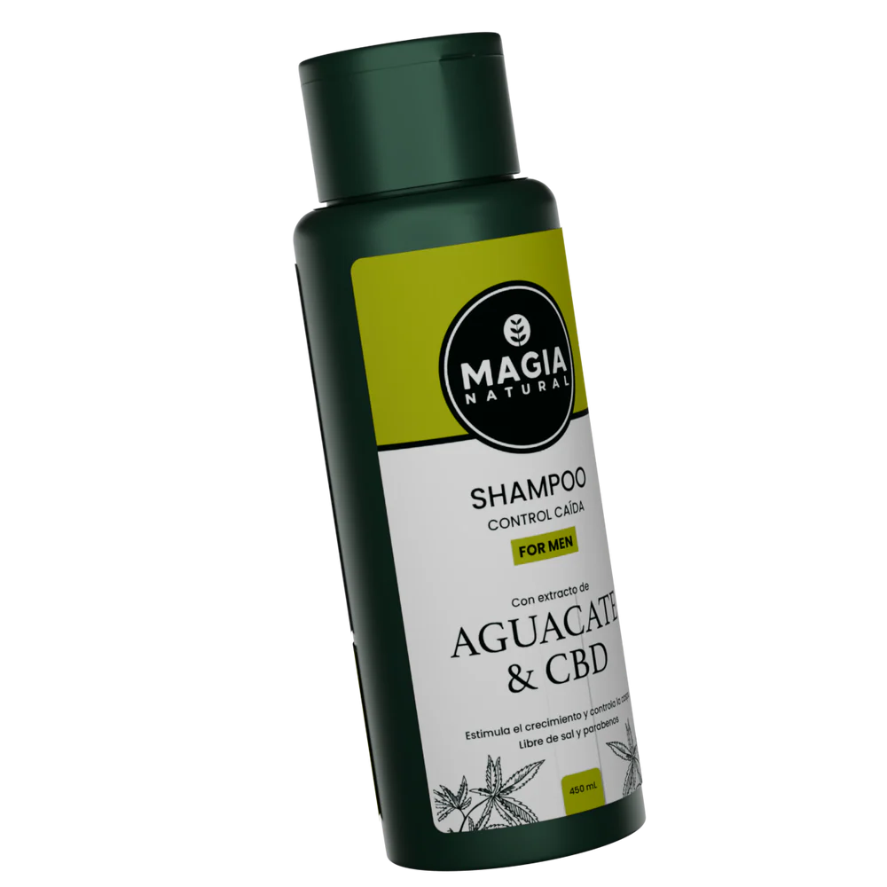 Shampoo Anticaída para Hombre con Aguacate y CBD