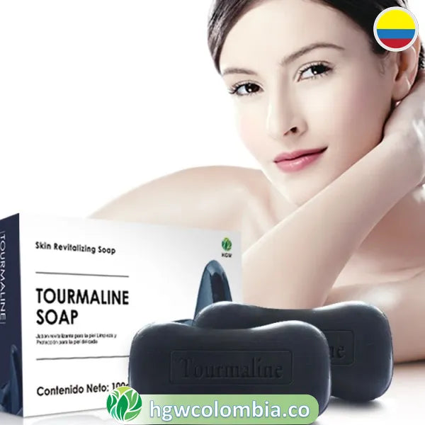 Jabón de Turmalina HGW 🧼 | Piel Suave Antiacné y Antigrasa