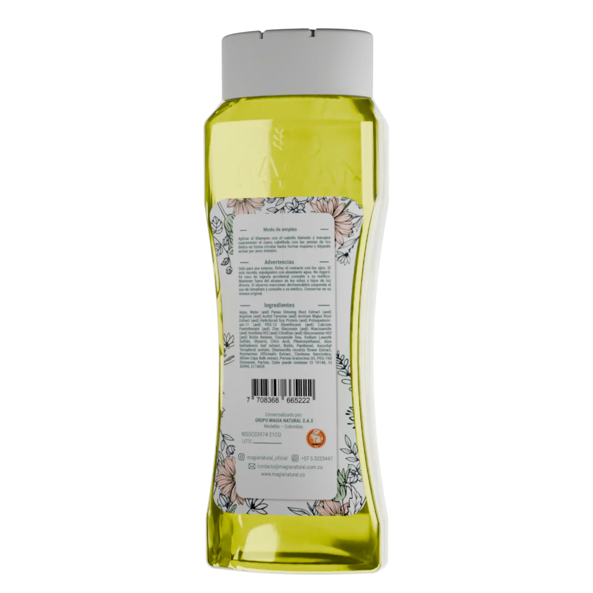 Shampoo Iluminador y Aclarante con Manzanilla y Miel