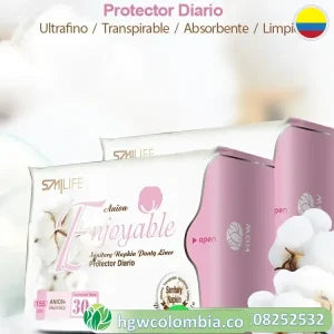 Protectores Diarios HGW 🌸 | Respirables Con Turmalina y Aniones