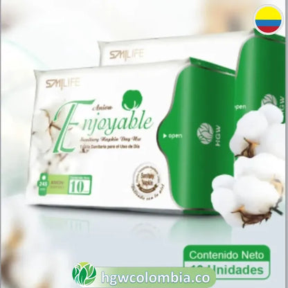 Toallas Higiénicas Día HGW 🌸 | Con Banda de Turmalina y Confort