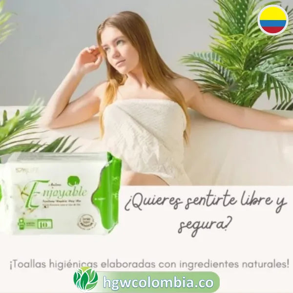 Toallas Higiénicas Día HGW 🌸 | Con Banda de Turmalina y Confort