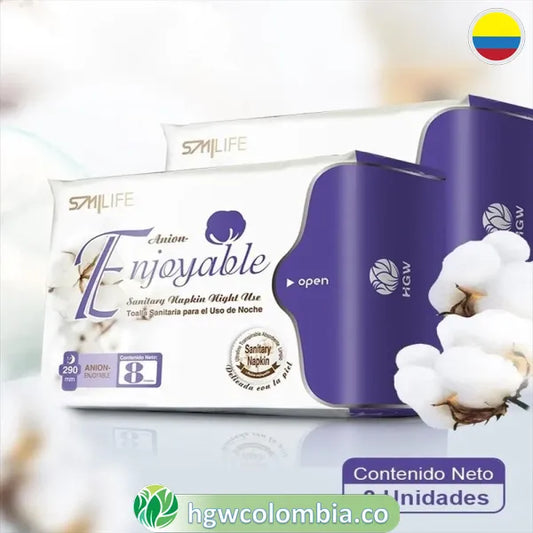 Toallas Higiénicas Noche HGW 🌙 | Banda de Anión y Protección 8h